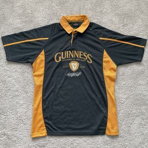 Guinness Beer 1759 Official Merch Embroidered Rugby Polo Shirt Men's XL